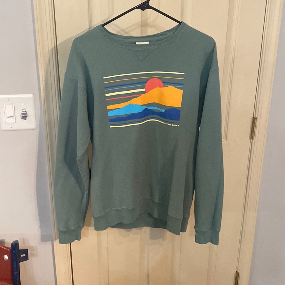 Nature-back unisex crewneck